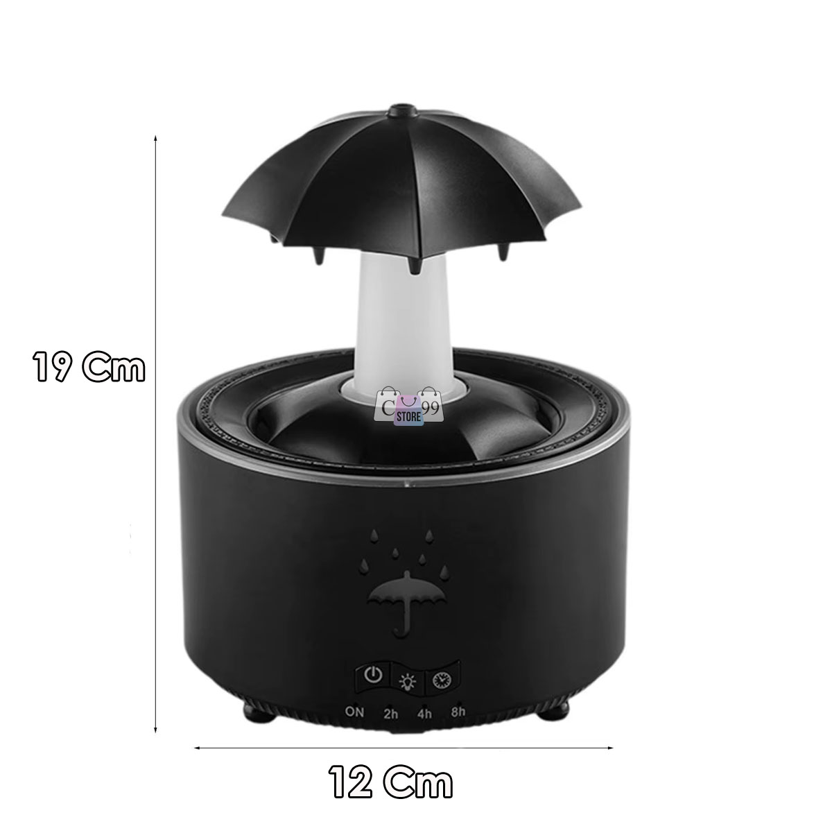 Vista 3 de Humificador Sombrilla Relajante Lluvia